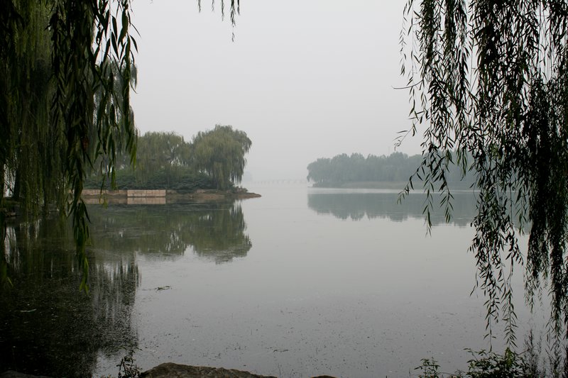 View over the lake at The Summer Palace