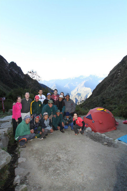 Our group with the amazing porters