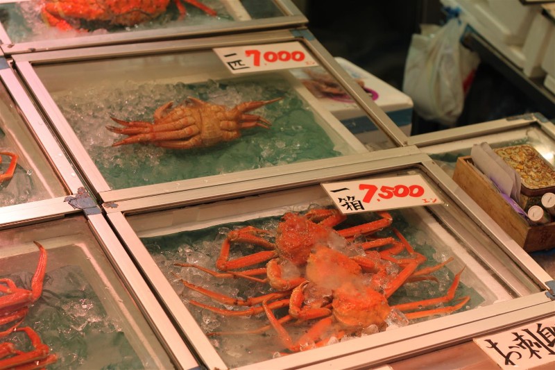 Crabs for sale in the market