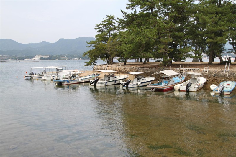 Boats at Miyajima