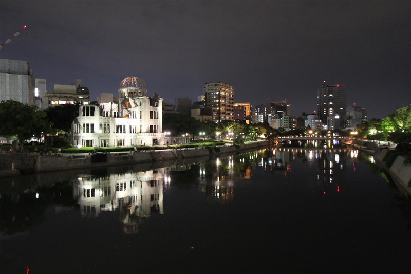 A-Bomb Dome by night