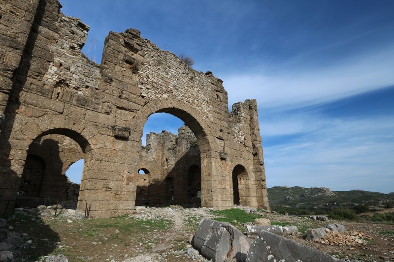Basilica ruins at Aspendos