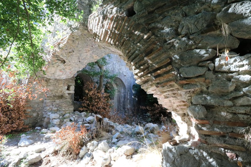 Olympos bath house ruins