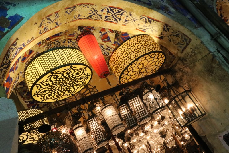 Lamps for sale in the Grand Bazaar