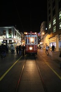 Tram on Istiklal Caddesi