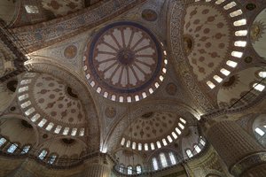 The roof of the Blue Mosque
