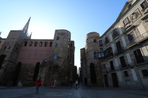 Old walls of Barcelona