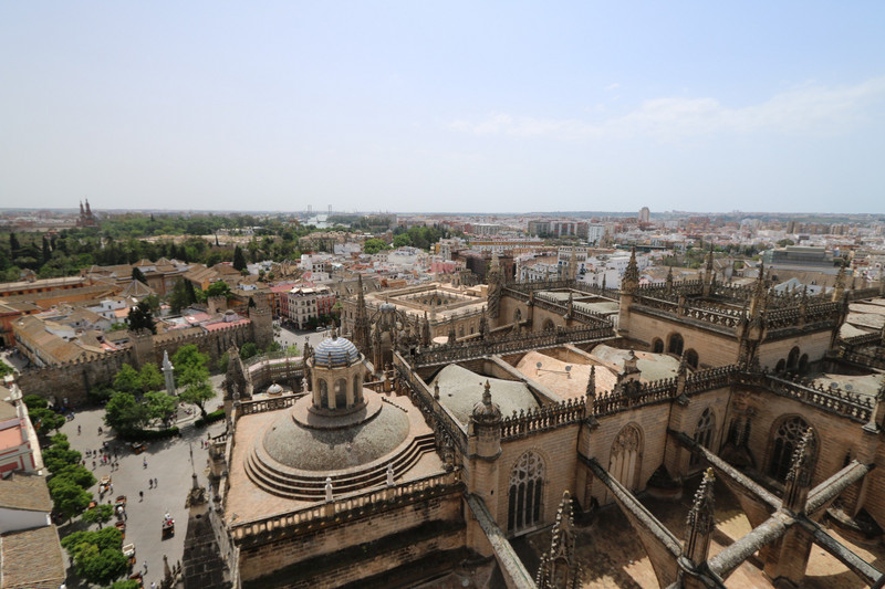 View looking south from Giralda Tower, Seville Cathedral