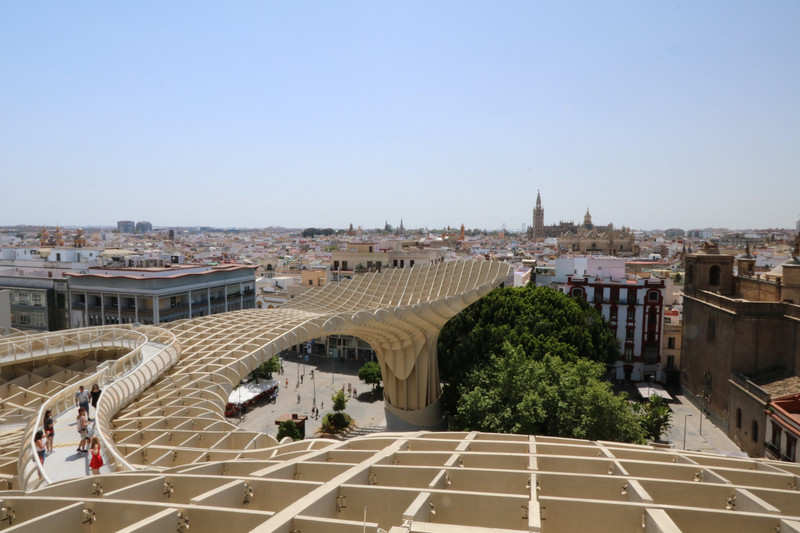 Sevilla skyline from Metropol Parasol