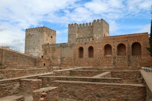 Ruins in the fortifications, the Alhambra