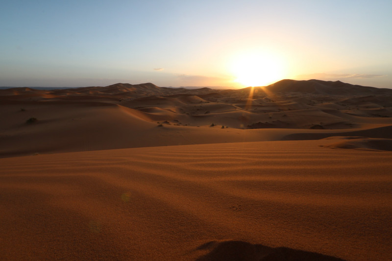 Day Two - dunes of Erg Chebbi at sunset