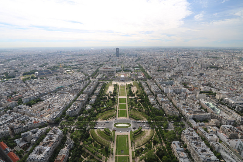 Looking south east from the Eiffel Tower