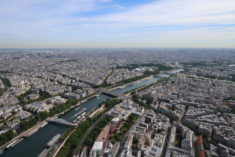 Looking north east from the Eiffel Tower