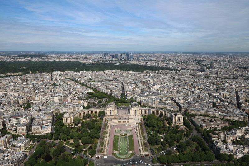 Looking north west from the Eiffel Tower