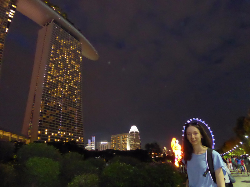 Marina Bay Sands and Singapore Flyer