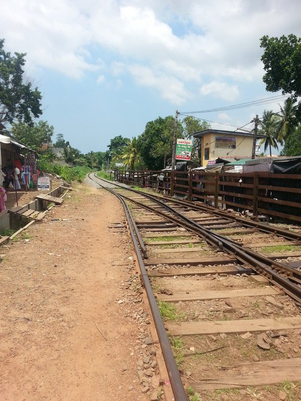 Railway tracks in Maharagama