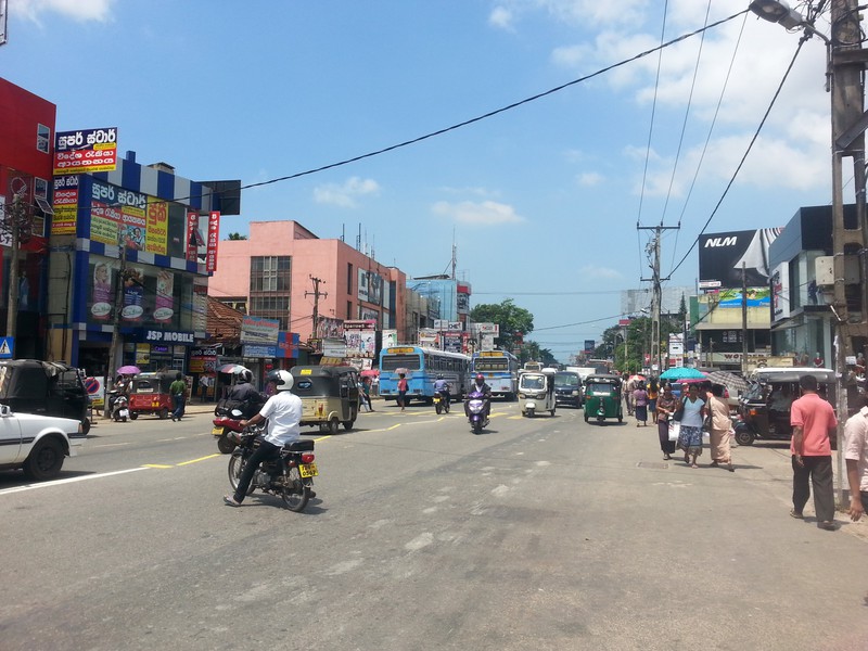 Main street in Maharagama