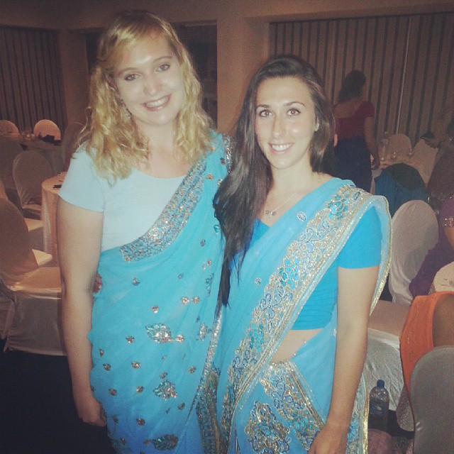 Psychology conference - Victoria's in matching sarees