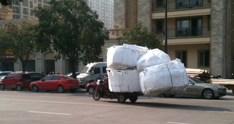Styrofoam delivery man...Jinhua