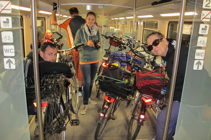 Bikes on the train