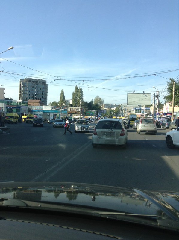 Traffics jam in Tblisi