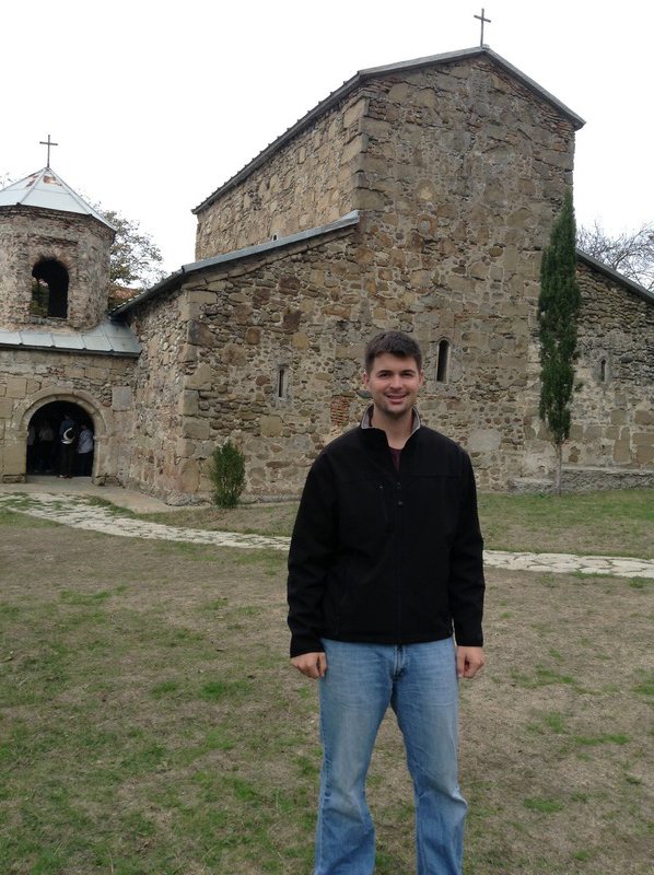 Me in front of the Monastery