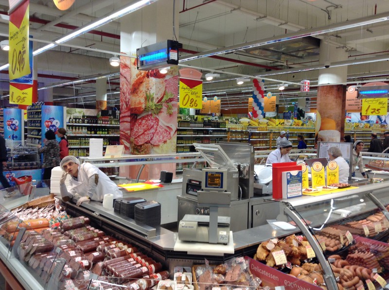 Butcher department in Tblisi Mall