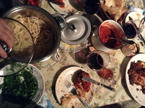 Italian American Dinner with Georgian Ingredients