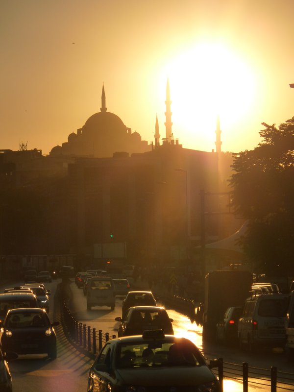 Sunsetting over Istanbul