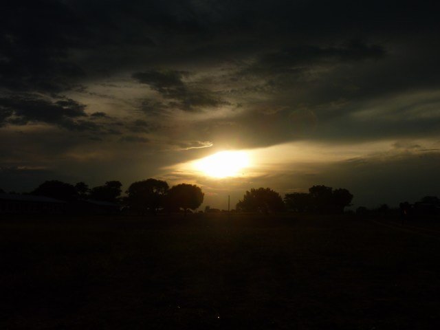 Sunset over peaceful Shamangorwa village