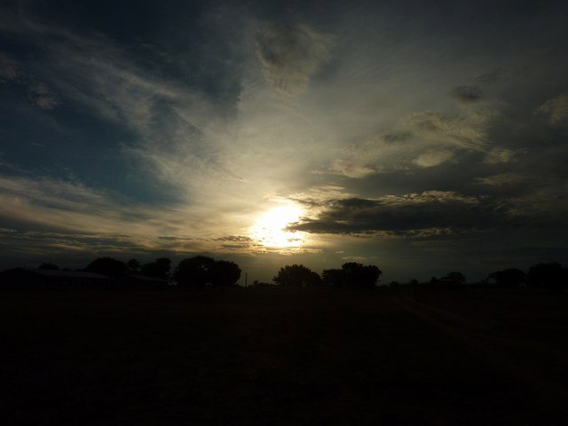 Sunset over Outapi