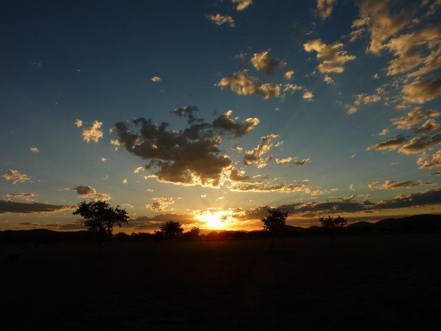 Himba sunsetting