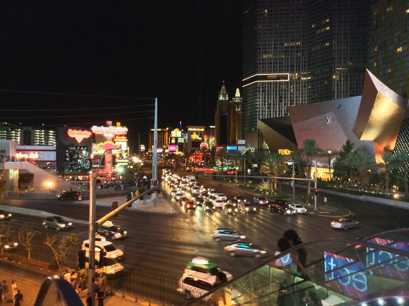 Night time on the strip