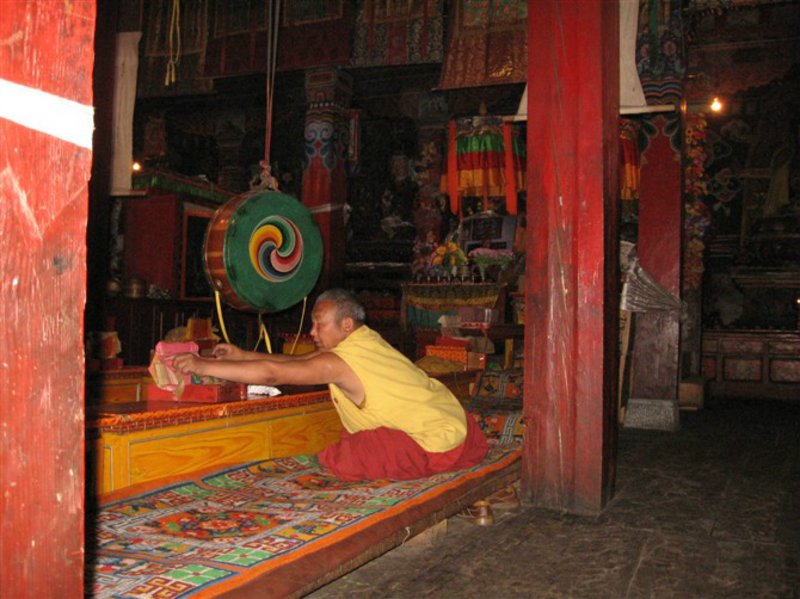 inside a small temple