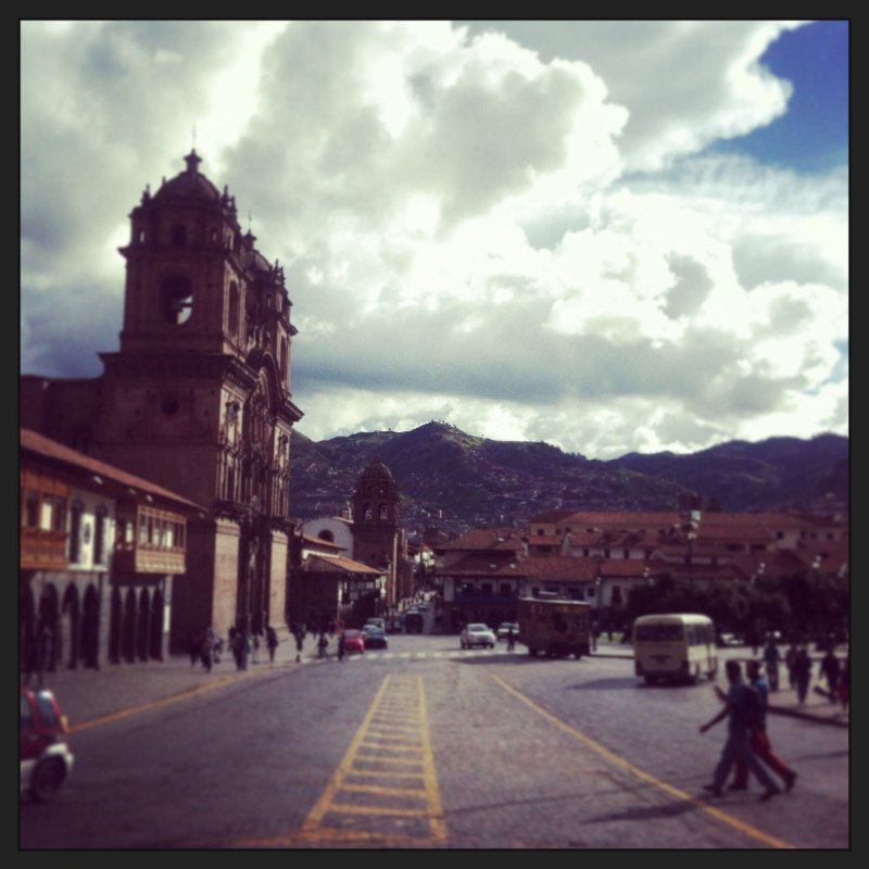 Main plaza in Cuzco.