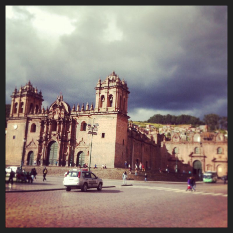 Main plaza in Cuzco.