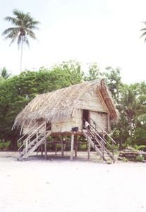 Beautiful thatched home, Budibudi island
