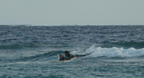 Dylan surfing!