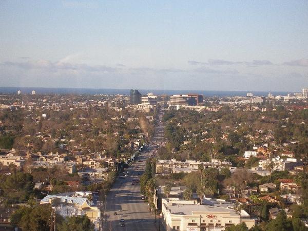 Looking at "Westside" LA from Emma's office window - Santa Monica (LA's main beach) straight ahead