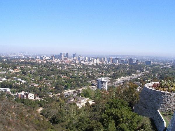 Looking at LA "North" from top of Hollywood Hills