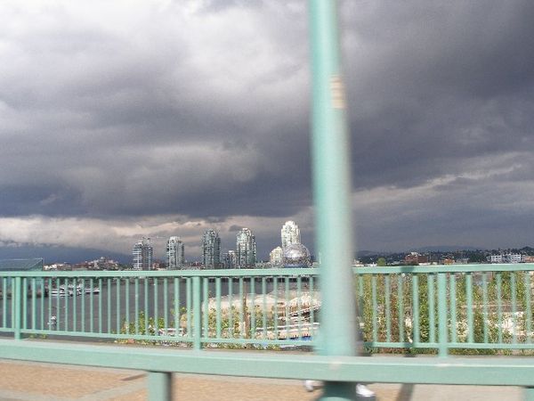 The cloud cover over Vancouver - from the ground