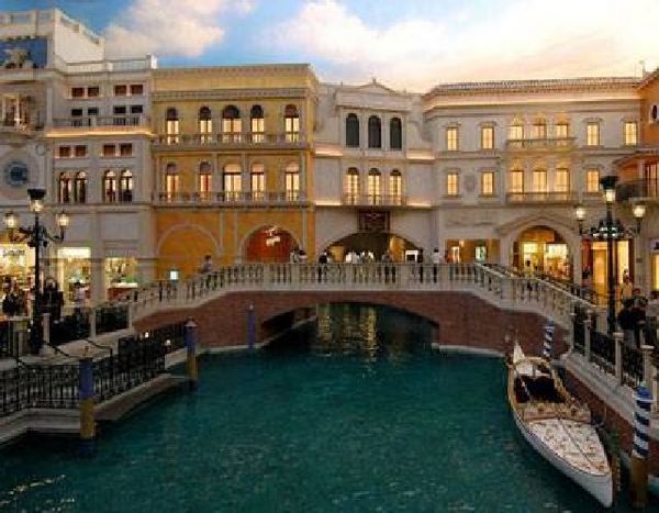 Inside our hotel the canals like Venice Italy - the sky u can see is not real its the roof