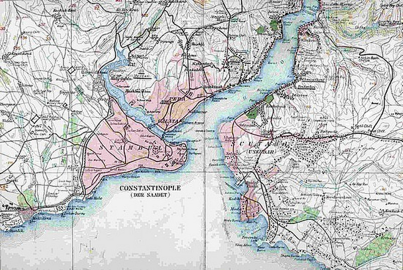 Tarihi istanbul haritasi
