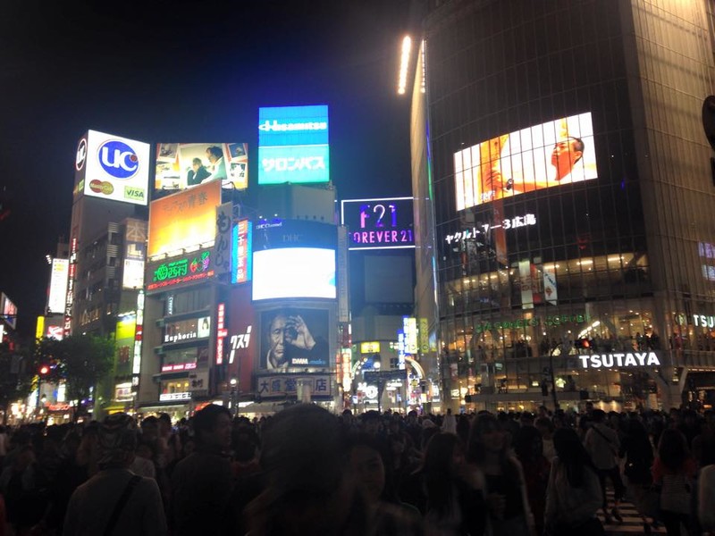 Shibuya Crossing by night