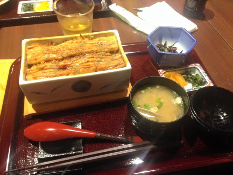 Conger eel rice bowl set