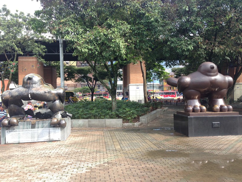 Botero's statues decorate Medellin
