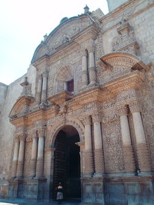 Volcanic stone buildings gave Arequipa its nickname 'the white city'