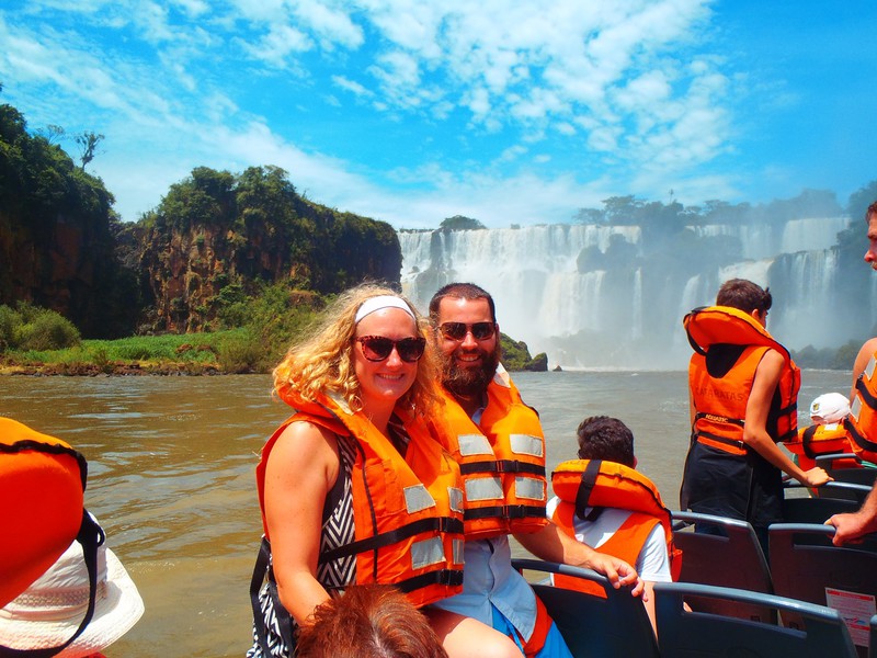 Viewing the Argetine side of Iguacu Falls from the boat was an incredible experience