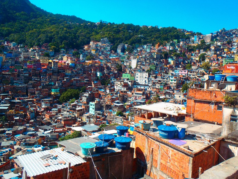 The view over the Rocinho favela that we toured with Barbara from "Il Sorriso Dei Miei Bimbi" organisation