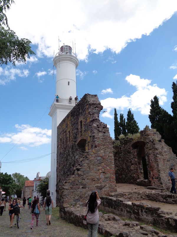 The lighthouse on our daytrip to Colonia, Uruguay
